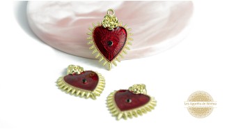 Pendentif cœur baroque