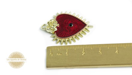 copy of Pendentif rond médaille serpent Kundalini et phases lunaires