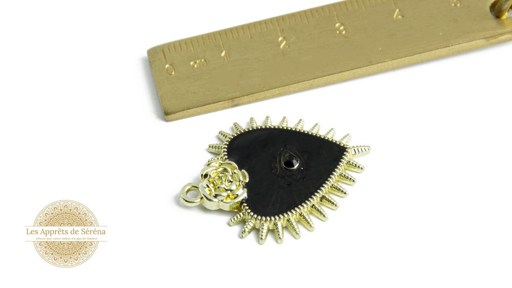 copy of Pendentif rond médaille serpent Kundalini et phases lunaires