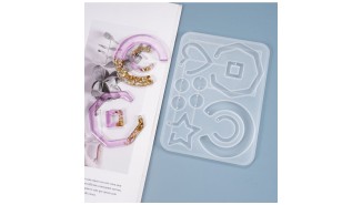 créoles en résine UV fabrication de boucles d'oreille