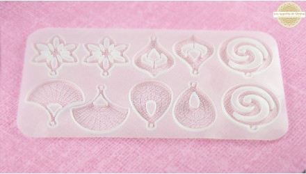 Moule pour boucles d'oreille en résine UV