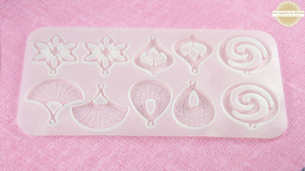 Moule pour boucles d'oreille en résine UV