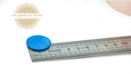 pendentif rond nacre