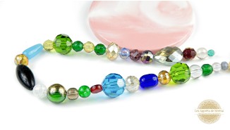Rang de perles verre mixtes 2mm à 16mm