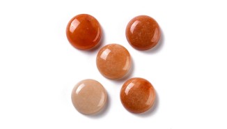Cabochon 14mm aventurine rouge naturelle