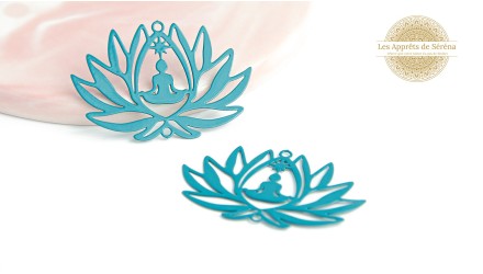 copy of Connecteur fleur de lotus zamak plaqué or 18K