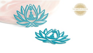 copy of Connecteur fleur de lotus zamak plaqué or 18K