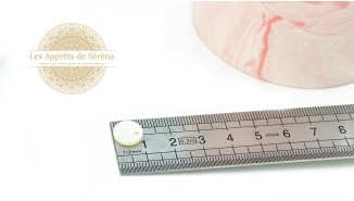 Pendentif sequin rond 10mm en nacre naturelle pour création pendentif