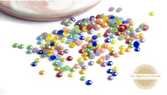 Petits cabochons ronds 4mm