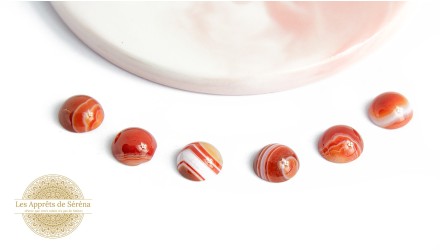 Cabochons 10mm en agate