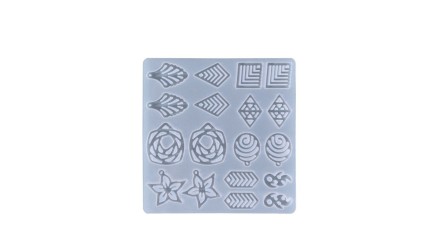 Moule pendentifs  boucles d'oreille en  résine UV