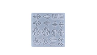 Moule pendentifs  boucles d'oreille en  résine UV