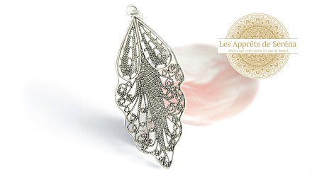 Grand pendentif feuille
