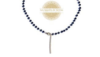 Support collier en perles 6mm et acier inoxydable