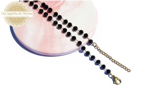 Support collier en perles 6mm et acier inoxydable