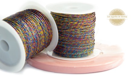 copy of Fil nylon tressé or 1mm pour création bijoux