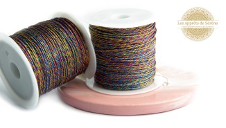 copy of Fil nylon tressé or 1mm pour création bijoux