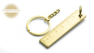 Anneau Porte clés 30mm couleur or