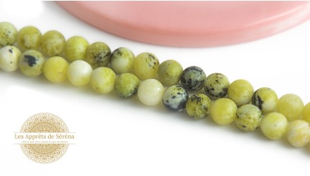 30 Perles 6mm en jaspe