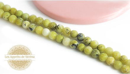 6mm en jaspe verte naturelle