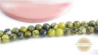 copy of 30 Perles 6mm en jaspe verte naturelle
