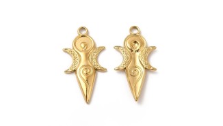 Pendentif Déesse mère en acier