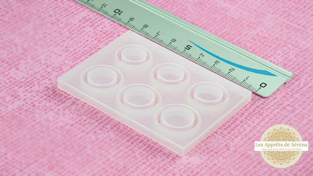 Moule silicone pour fabrication de bagues anneaux 3 tailles résine uv