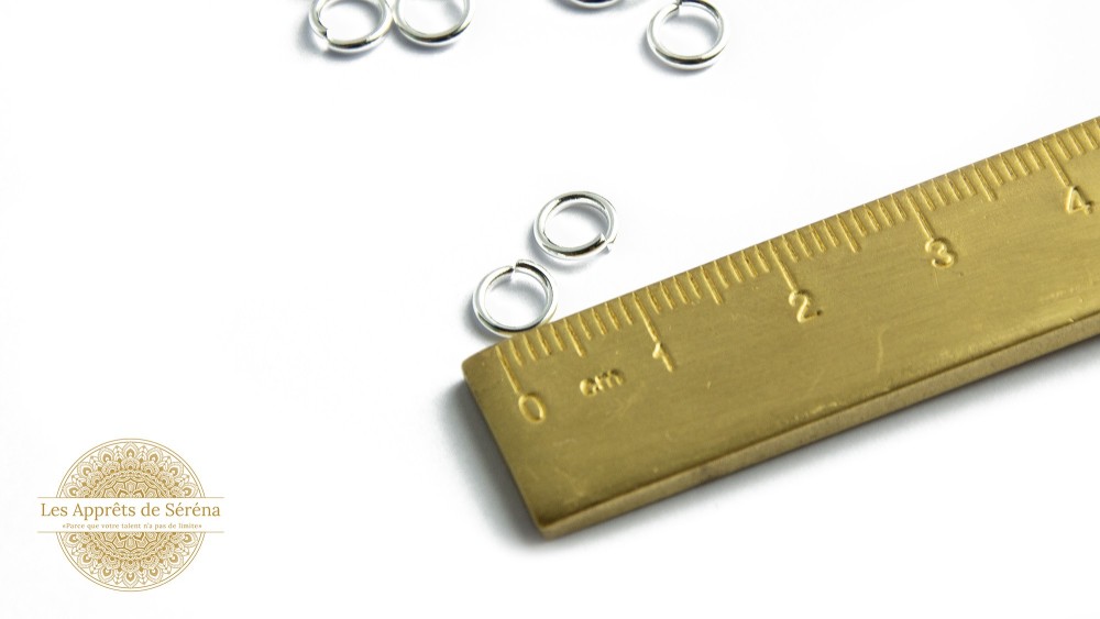 Anneaux de jonction 7x0.8mm en acier inoxydable couleur acier