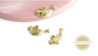 Pendentif oiseau en acier inoxydable