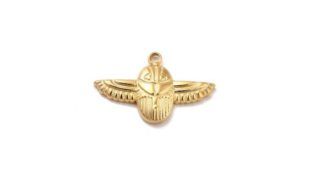 Pendentif scarabée en acier
