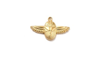 Pendentif scarabée en acier
