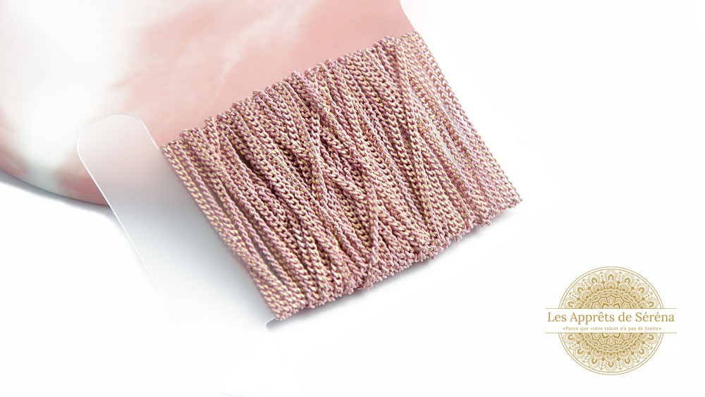 Chaîne acier rose
