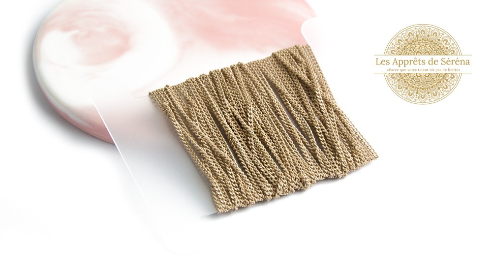 Chaîne acier beige