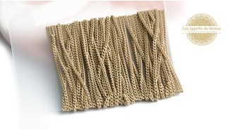 copy of Chaîne acier rose maille gourmette 2x3mm