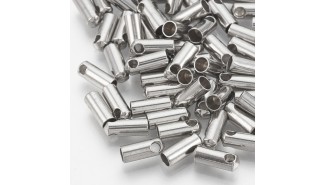 copy of Embouts pour cordon 1mm acier 304 platine