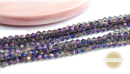 copy of Perels toupies à facettes 3x3.5mm gold