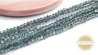 Perles toupies à facettes