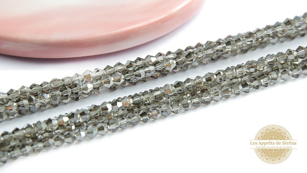 Perles toupies à facettes