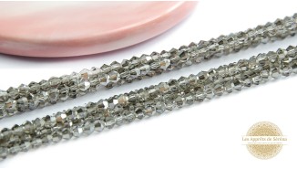 Perles toupies à facettes