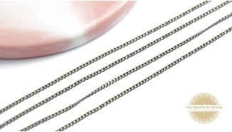 copy of Chaîne acier rose maille gourmette 2x3mm