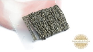 copy of Chaîne acier rose maille gourmette 2x3mm