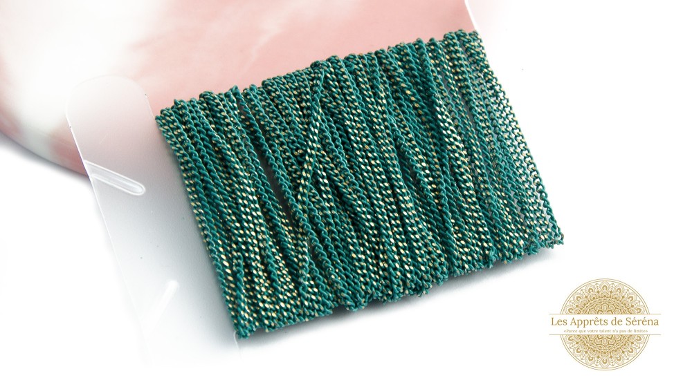 copy of Chaîne acier rose maille gourmette 2x3mm