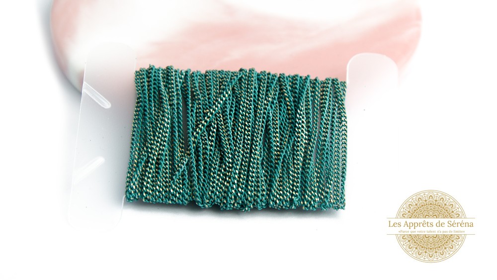 copy of Chaîne acier rose maille gourmette 2x3mm