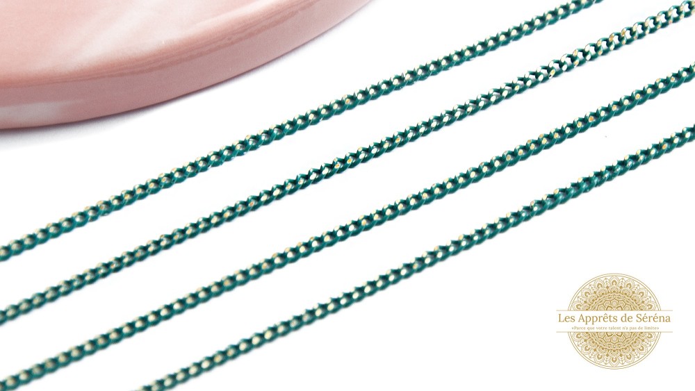 copy of Chaîne acier rose maille gourmette 2x3mm