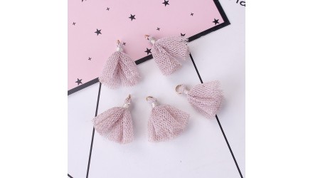 Pompon tulle lilas