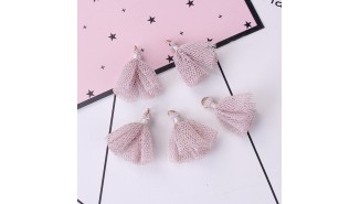 Pompon tulle lilas
