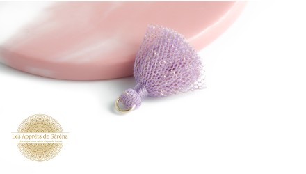 Pompon tulle violet
