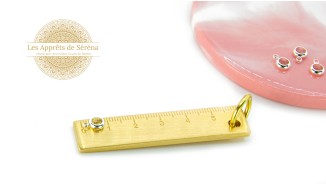 Bélières acier 304 platine pour cordons et chaînes 4mm