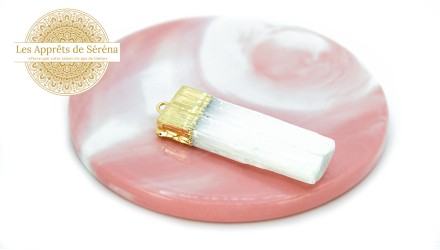sélénite pendentif