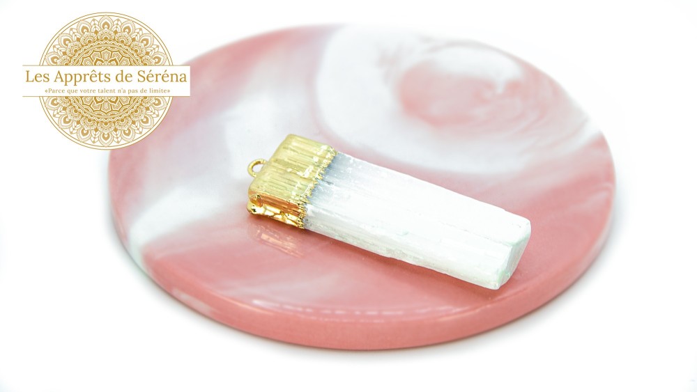 sélénite pendentif